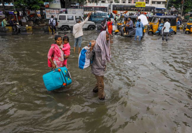 About 1,500 people shifted to relief camps in Hyderabad following heavy rains